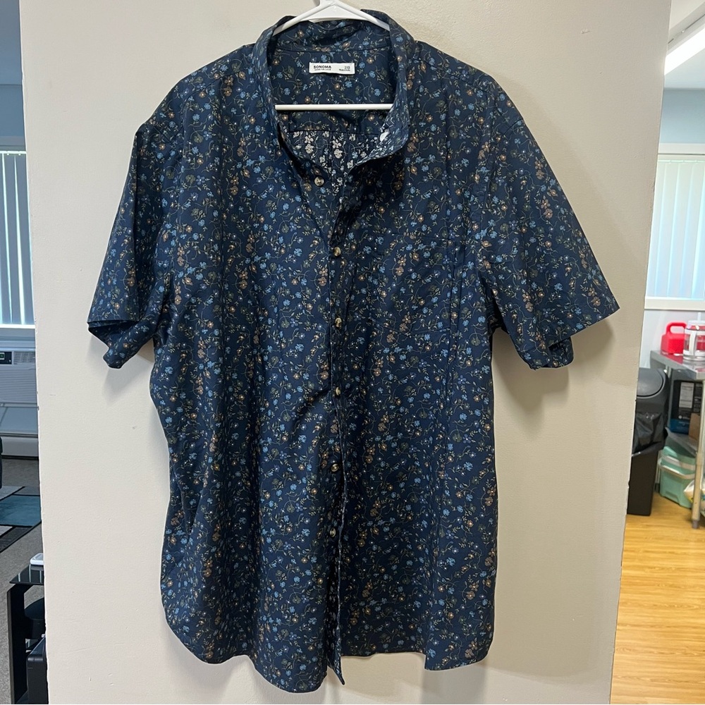 Sonoma Blue Casual Button Down Shirt